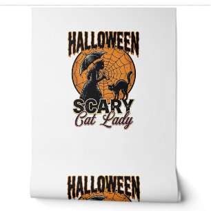 Papel Pintado Camiseta Vintage de Bruja de Halloween de Señora G