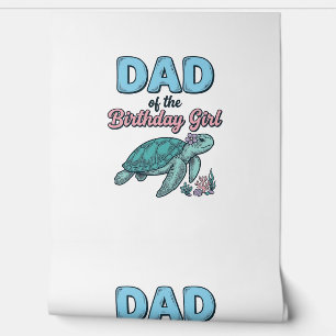 Papel Pintado Camiseta Vintage de Tortuga Marina Papá de la Cump
