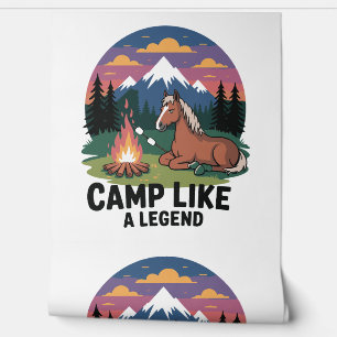 Papel Pintado Campamento de caballos como un campamento de leyen