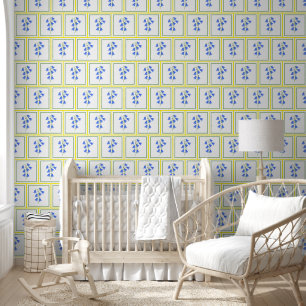 Papel Pintado Campanillas Azules Encantadoras