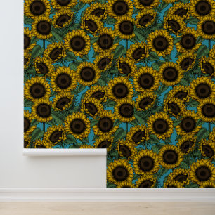 Papel Pintado Campo de girasol