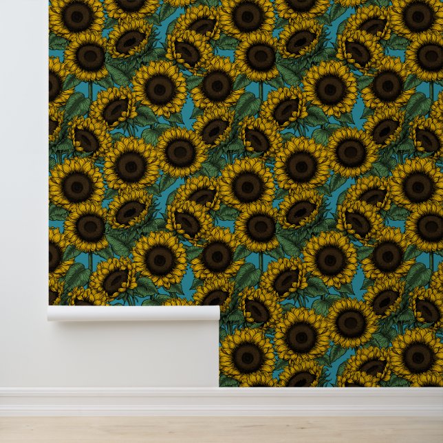Papel Pintado Campo de girasol (Solicitud)