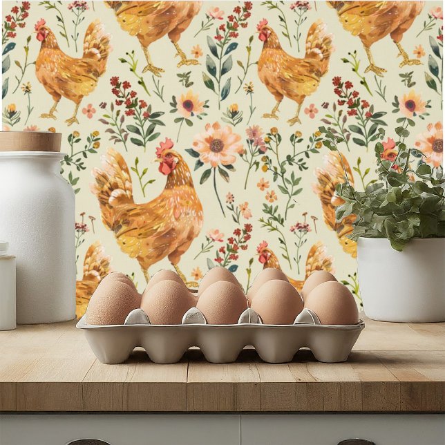 Papel Pintado Campo Hen Floral (Subido por el creador)