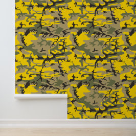 Papel Pintado Camuflaje amarillo y verde, ejército, ejército
