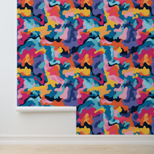 Papel Pintado Camuflaje arco iris
