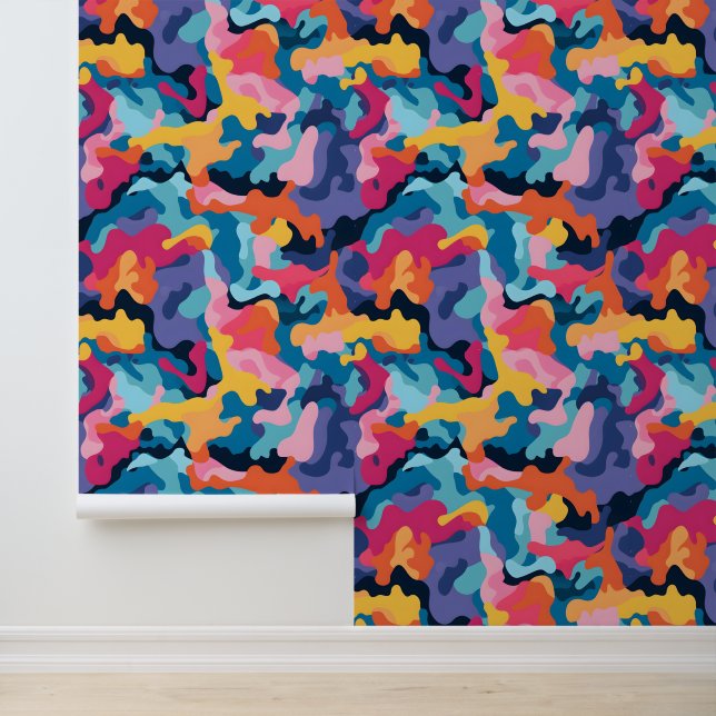 Papel Pintado Camuflaje arco iris (Solicitud)
