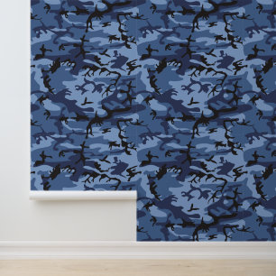 Papel Pintado Camuflaje azul de la marina, ejército, ejército