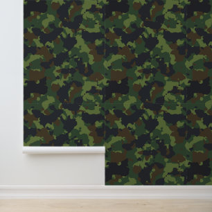Papel Pintado Camuflaje camo verde