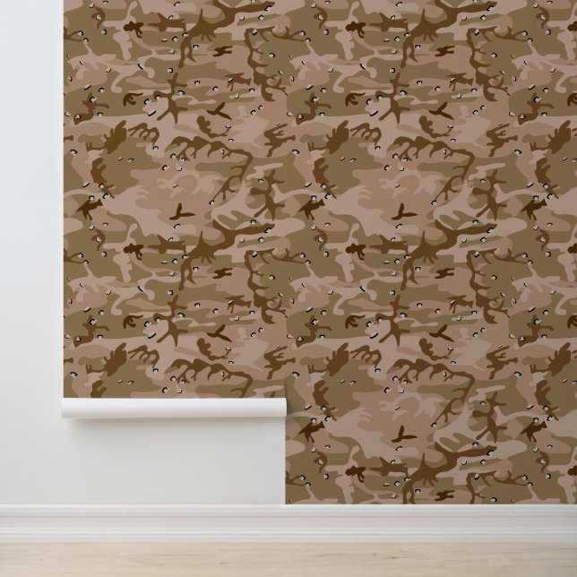 Papel Pintado Camuflaje del desierto con guijarros, militares, e (Solicitud)