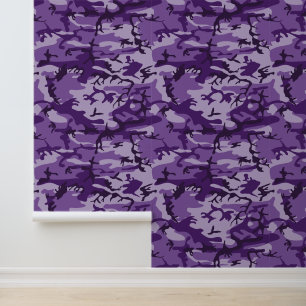 Papel Pintado Camuflaje morado, ejército