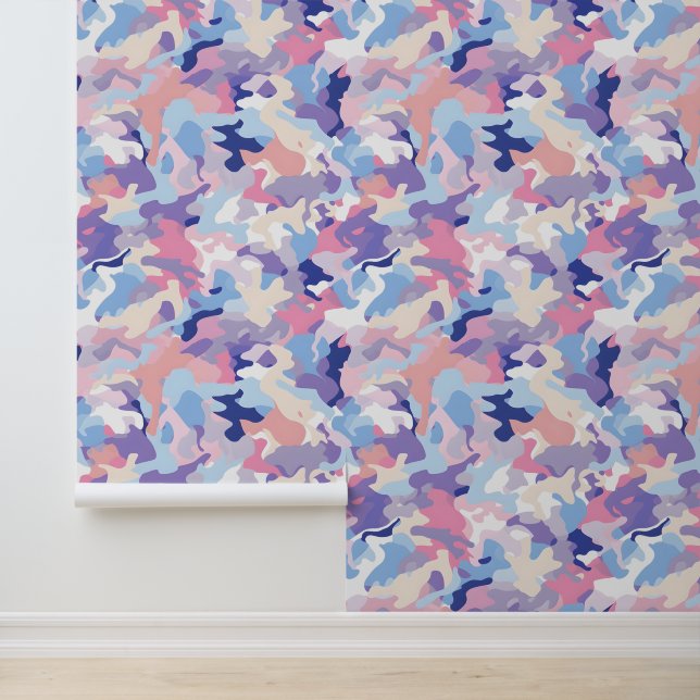 Papel Pintado Camuflaje Purple Pastel (Solicitud)