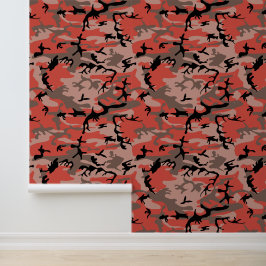 Papel Pintado Camuflaje rojo y marrón, militar, ejército