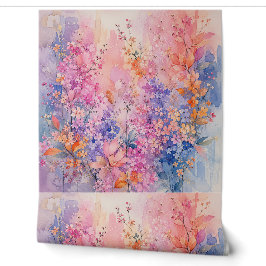 Papel Pintado Canto de Pájaros entre Flores