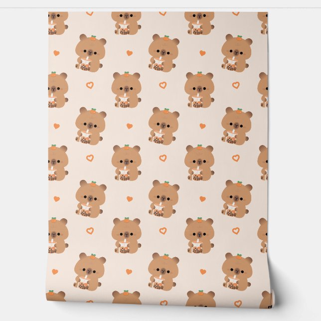 Papel Pintado Capibara (Desenrollar)