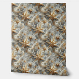 Papel Pintado Capturar escena Art Winter y cristales de nieve y