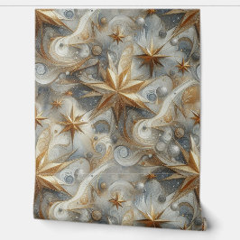 Papel Pintado Capturar escena Art Winter y cristales de nieve y