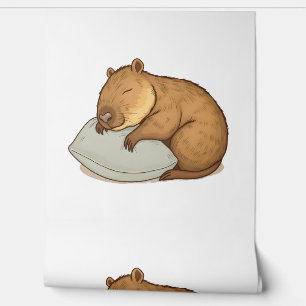 Papel Pintado Capybara Sleepybara