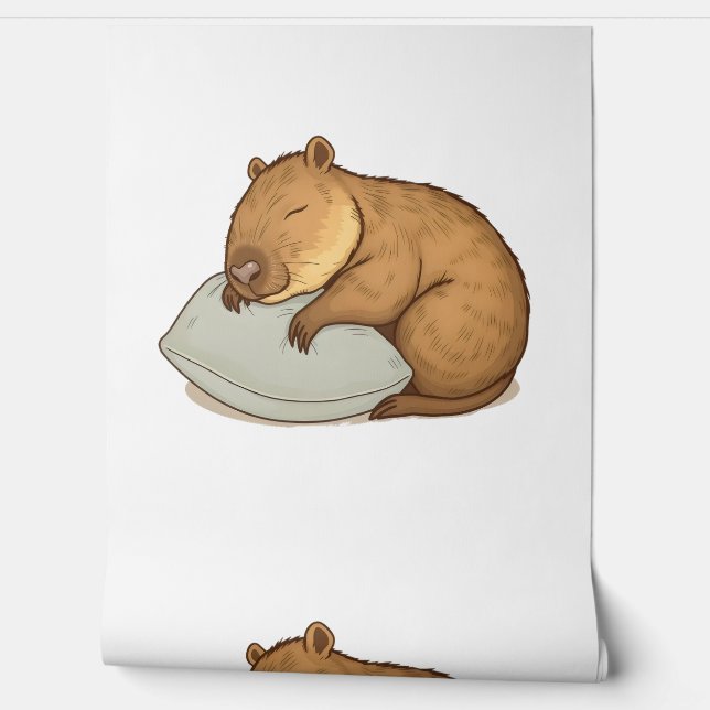 Papel Pintado Capybara Sleepybara (Desenrollar)