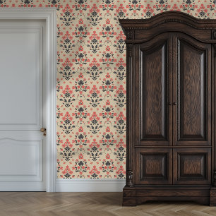 Papel Pintado Carácter floral vintage Princescore