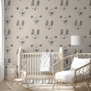 Papel Pintado Caras de animales lindos