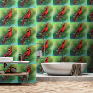 Papel Pintado Cardenal rojo del norte