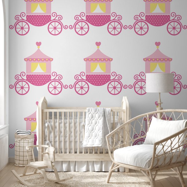 Papel Pintado Carrito Princess (Niños)