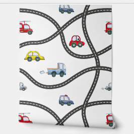 Papel Pintado Carros Desplegables Peel y Stick Baby Boy Nursery