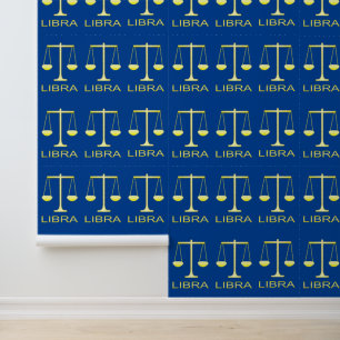 Papel Pintado Cartel de la estrella de las escalas de oro de Lib