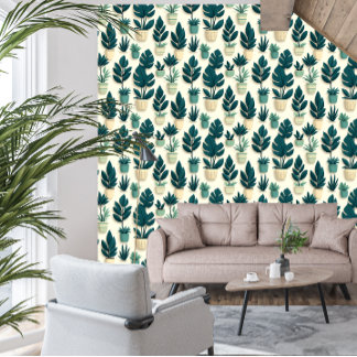 Papel Pintado Casa de plantas botánicas modernas para Airbnb de