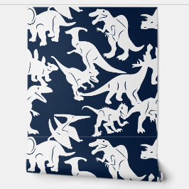Papel Pintado Cebolla azul blanca de dinosaurio bebé niño de gua
