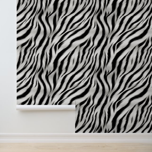 Papel Pintado Cebra Black White Safari (Solicitud)