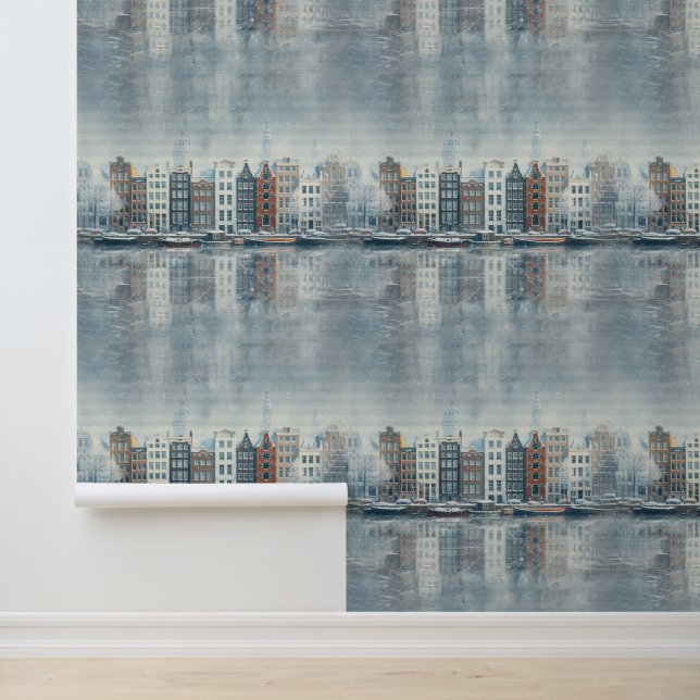 Papel Pintado Celebraciones de invierno en Ámsterdam (Solicitud)