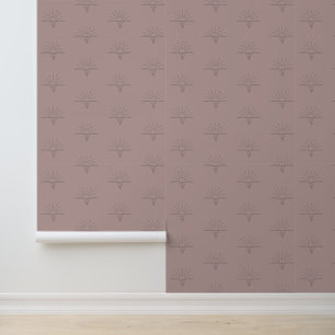 Papel Pintado Celeste Boho Sunrise Sunset Dusty Peach rosa