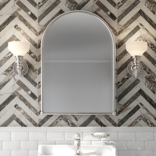 Papel Pintado Cevron Monocromo de Mármol Herringbone (Subido por el creador)