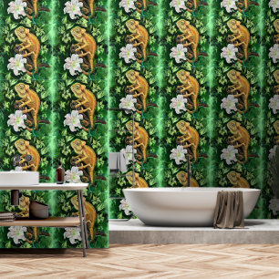 Papel Pintado Chameleon En Hojas