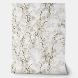 Papel Pintado Cherry blossom - crem soft wallpaper rolls
