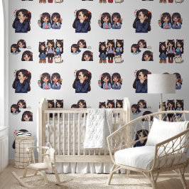 Papel Pintado Chica de anime suave