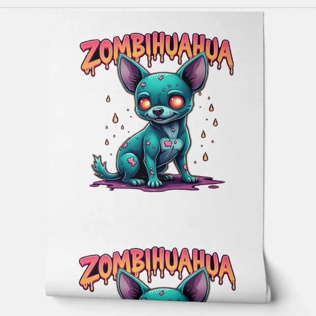 Papel Pintado Chihuahua Chi Chichi Chiwawa Zombie Dog Halloween (Desenrollar)