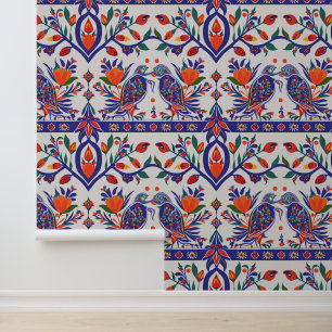 Papel Pintado China otomana con motivos florales