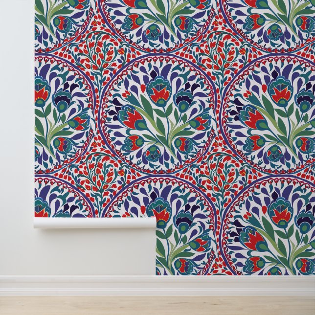 Papel Pintado China otomana con motivos florales (Solicitud)