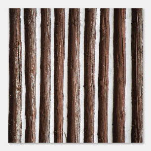 PAPEL PINTADO CHINKED LOG CABIN WALLPAPER