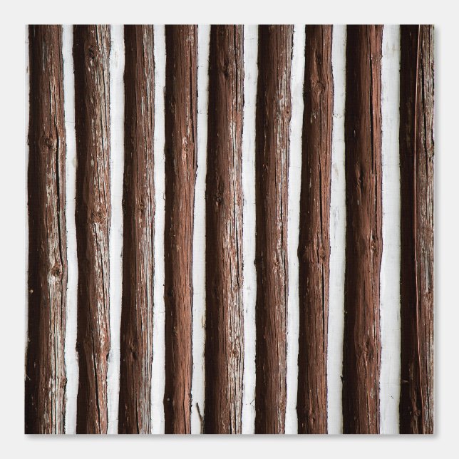 PAPEL PINTADO CHINKED LOG CABIN WALLPAPER (Anverso)