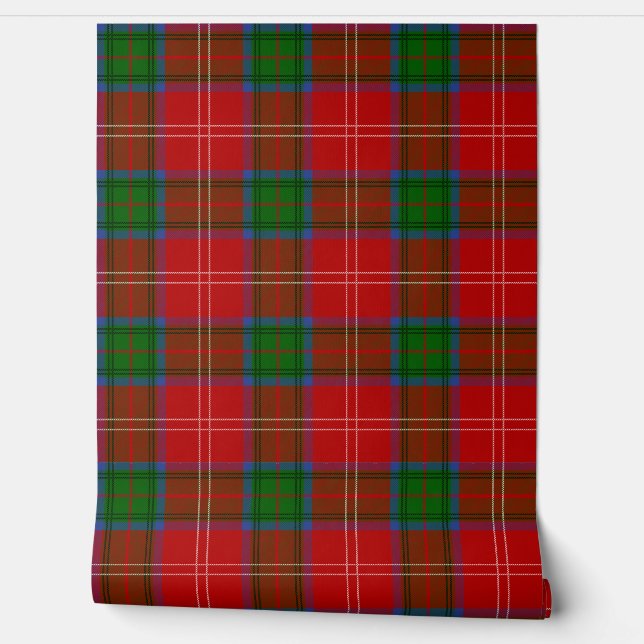 Papel Pintado Chisholm Tartan Plaid Scottish Clan (Desenrollar)