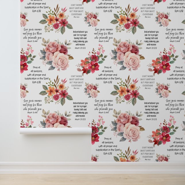 Papel Pintado Christian PRAYER Floral (Solicitud)