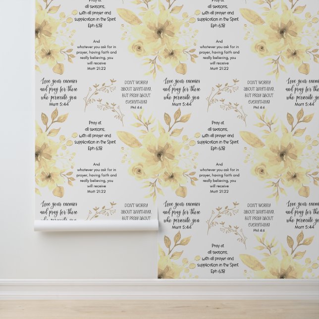 Papel Pintado Christian PRAYER Lemon Floral (Solicitud)