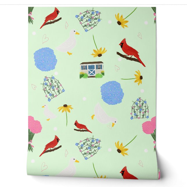 Papel Pintado Christine's Garden Cottagecore (Desenrollar)