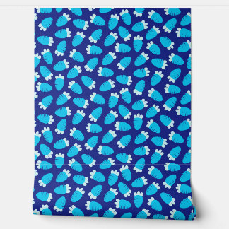 Papel Pintado Chubby Carrots Blue