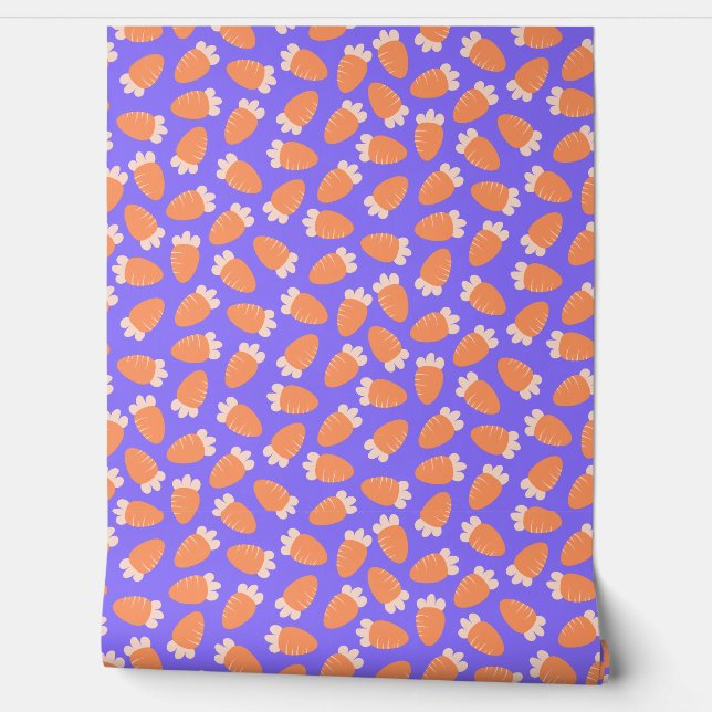Papel Pintado Chubby Carrots Lavender (Desenrollar)