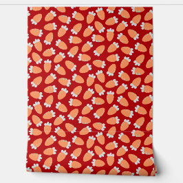 Papel Pintado Chubby Carrots Red