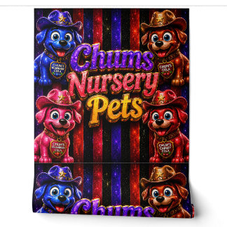 Papel Pintado chums nursery pets wallpaper/chums nursery